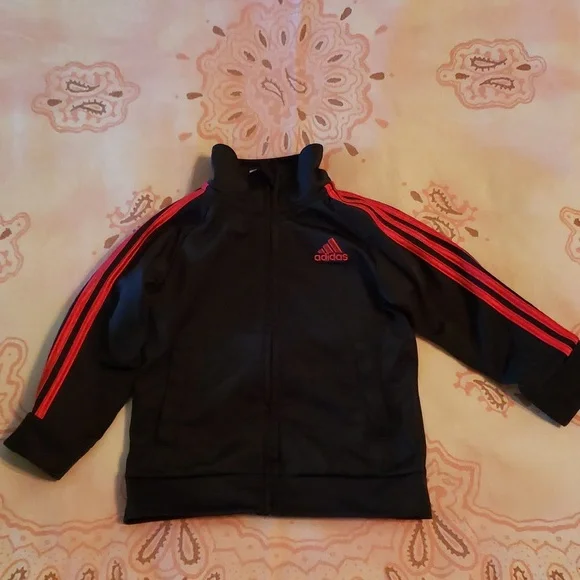 Bundle Red and Black Set Stripes Lines Athletic Sport Matching Set Track Suit Ja - Picture 5 of 16